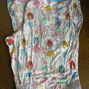 Little Sleepies Pink and Blue Pajamas Whimsical Pattern